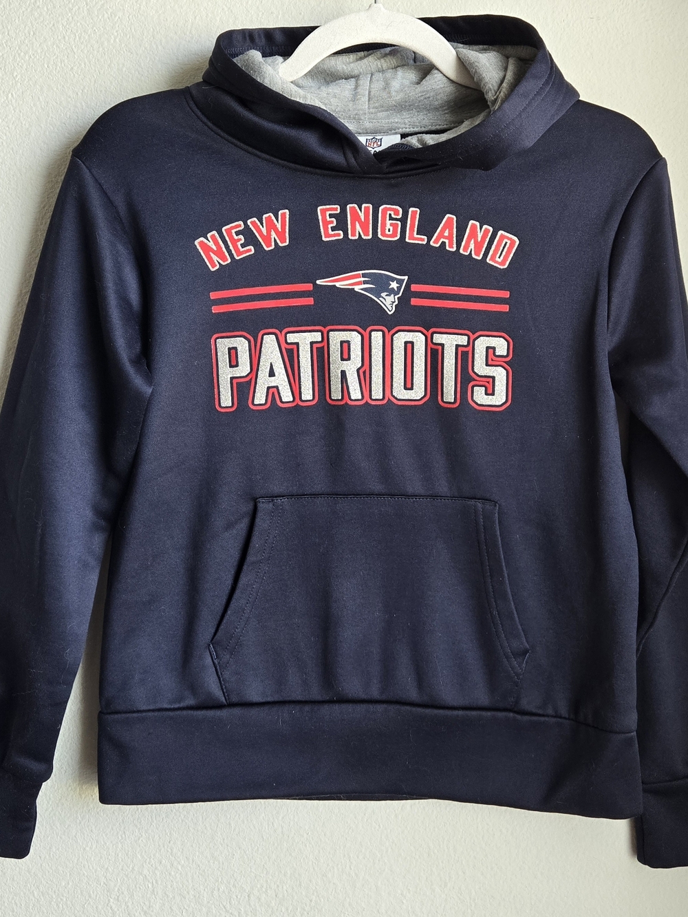 Girl's New England Patriots Hoodie Sweatshirt, Sz 10/12
